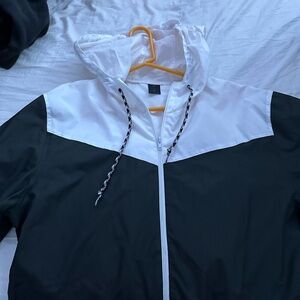 Black and White Windbreaker